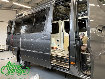 Mercedes Sprinter W907, оклейка матовой полиуретановой пленкой
