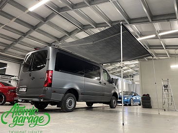 Mercedes Sprinter W907, установка маркизы и фаркопа