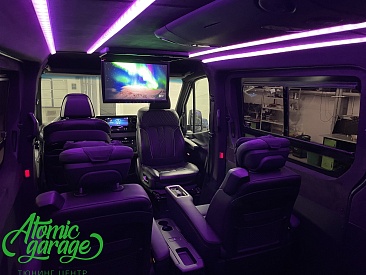 Mercedes Sprinter W907, изготовление и установка индивидуального освещения салона