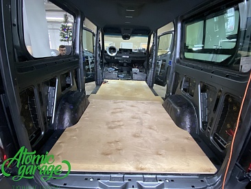Mercedes Sprinter W907, шумовиброизоляция салона + монтаж жесткого пола