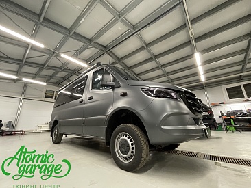 Mercedes Sprinter W907, оклейка матовой полиуретановой пленкой