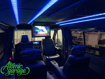 Mercedes Sprinter W907, изготовление и установка индивидуального освещения салона