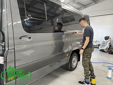 Mercedes Sprinter W907, оклейка матовой полиуретановой пленкой
