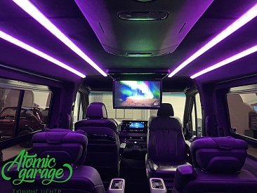 Mercedes Sprinter W907, изготовление и установка индивидуального освещения салона