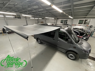 Mercedes Sprinter W907, установка маркизы и фаркопа
